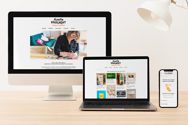 Capture du site Axelle Paquelet – Directrice Artistique